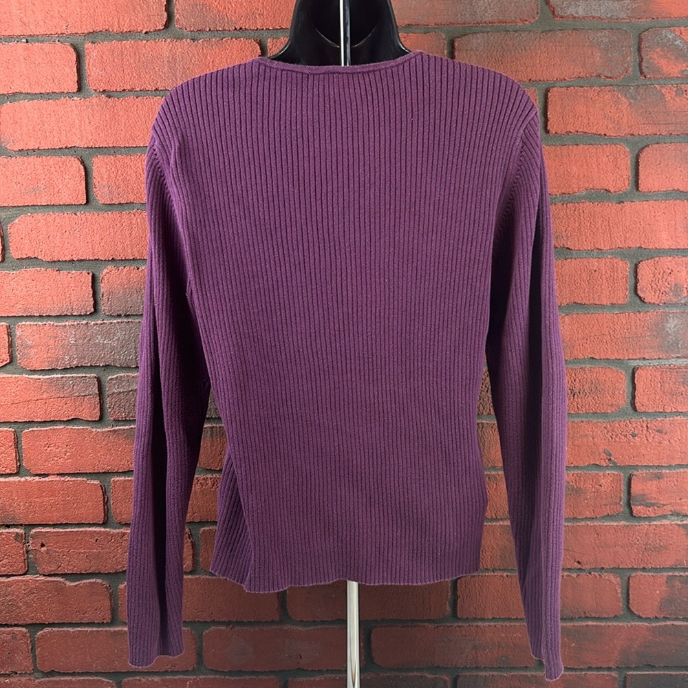 Nordstrom Sweater Womans Large Purple - Picture 3 of 7